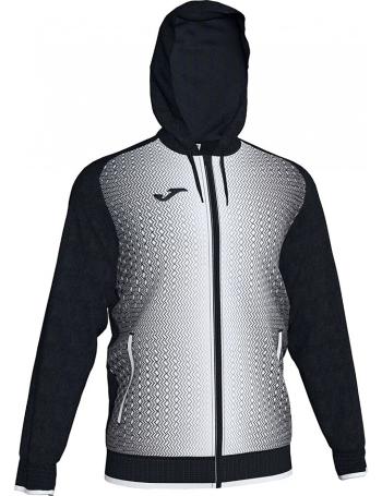 černo-bílá fotbalová mikina joma supernova hooded jacket vel. M