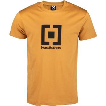 Horsefeathers BASE T-SHIRT Pánské tričko, žlutá, velikost M