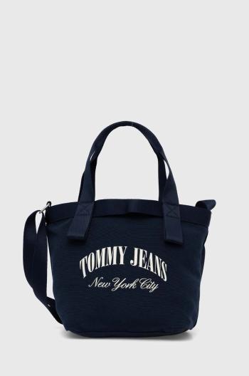 Kabelka Tommy Jeans tmavomodrá barva, AW0AW16217