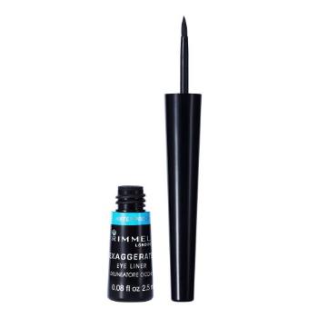 Rimmel London Exaggerate Waterproof 2,5 ml oční linka pro ženy 003 Black tekuté linky