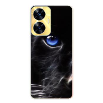 Odolné silikonové pouzdro iSaprio - Black Puma - Realme C55