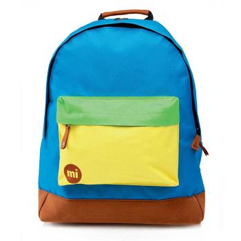 Mi-Pac Classic Tri-Tone Backpack Blue Yellow Green - UNI