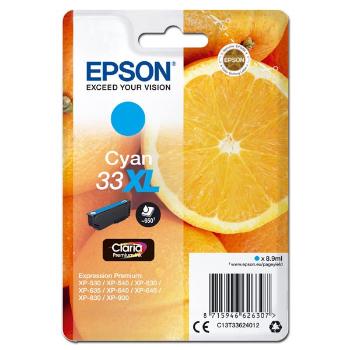 EPSON T3362 (C13T33624012) - originální cartridge, azurová, 8,9ml