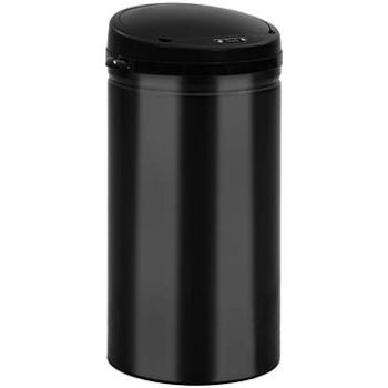 Odpadkový koš s automatickým senzorem 40 l uhlíková ocel černý 322699 (1608,68)