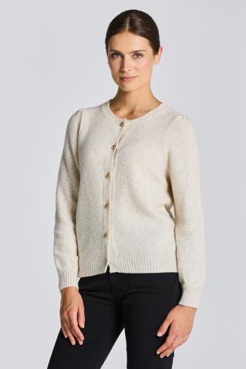 SVETR GANT D2. SPARKLING C-NECK CARDIGAN hnědá M