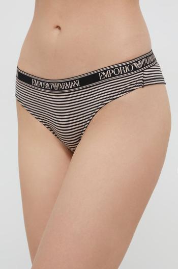 Kalhotky brazilky Emporio Armani Underwear černá barva