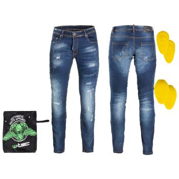 Pánské moto jeansy W-TEC Feeldy  4XL  modrá