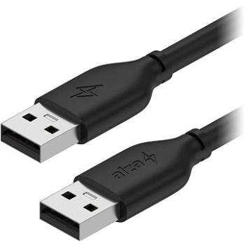 AlzaPower Core USB-A (M) to USB-A (M) 2.0, 2m černý (APW-CBAMAM220B)