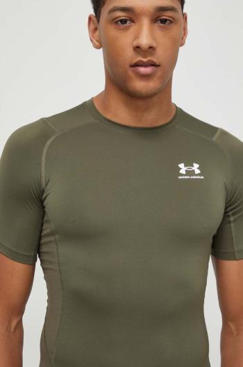 Tréninkové tričko Under Armour zelená barva, 1361518