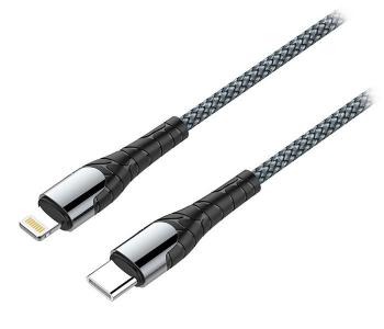 Colorway Datový Kabel USB-C/ Apple Lightning/ 3A/ Fast Charging / 1m/ Šedivý