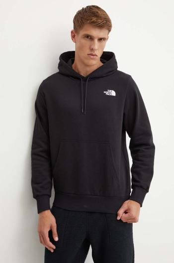 Mikina The North Face Simple Dome Hoodie pánská, černá barva, s kapucí, s potiskem, NF0A89FCJK31