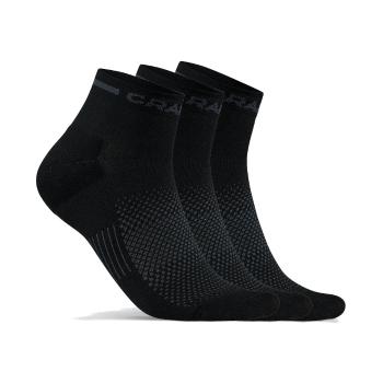 Ponožky CRAFT CORE Dry Mid 3 páry  černá  43-45