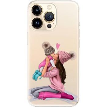 iSaprio Kissing Mom - Brunette and Girl pro iPhone 13 Pro Max (kmbrugirl-TPU3-i13pM)