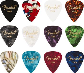 Fender 351 Celluloid Picks Medley Thin