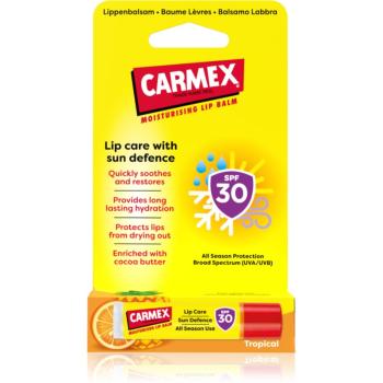 Carmex Tropical Sun Defense ochranný balzám na rty SPF 30 4,25 g