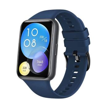 FIXED Silikonový řemínek Silicone Strap pro Huawei Watch FIT2 FIXSSTB-1055-BL, modrý