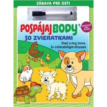 Pospájaj body so zvieratkami: Zmaž a hraj znova. So zotierateľnými stranami (978-80-8444-597-9)