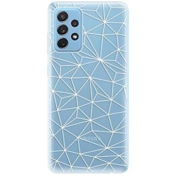 iSaprio Abstract Triangles 03 - white pro Samsung Galaxy A72 (trian03w-TPU3-A72)