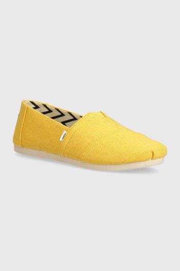 Espadrilky Toms Alpargata žlutá barva, 10020651