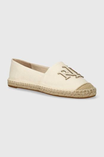 Espadrilky Lauren Ralph Lauren Cameryn béžová barva, 802920405006