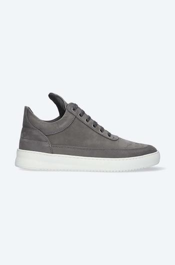 Semišové sneakers boty Filling Pieces Low Top Ripple Nubuck šedá barva, 25122842002