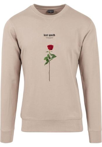 Mr. Tee Lost Youth Rose Crewneck darksand - S