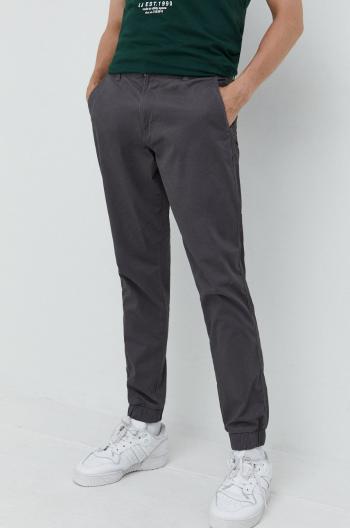Kalhoty Only & Sons pánské, šedá barva, ve střihu chinos