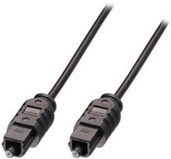 Toslink digitální audio kabel LINDY 35210, [1x Toslink zástrčka (ODT) - 1x Toslink zástrčka (ODT)], 0.50 m, černá