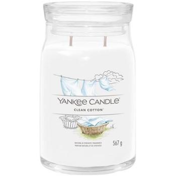 YANKEE CANDLE Signature sklo 2 knoty Clean Cotton 567 g (5038581128740)