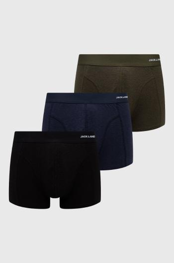 Boxerky Jack & Jones ( 3-pak) pánské, zelená barva