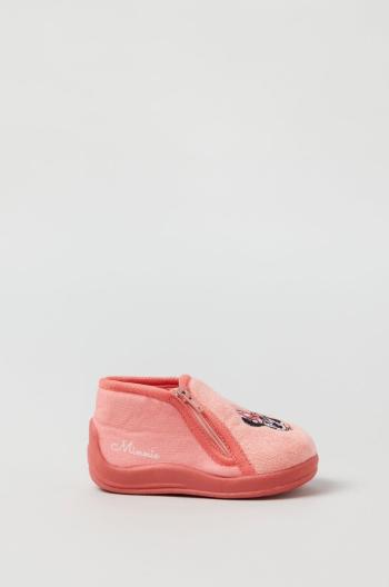Kojenecké pantofle OVS růžová barva