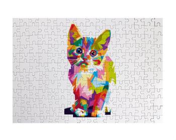 Puzzle A3 130 dílků Kočička