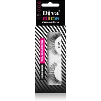 Diva & Nice Cosmetics Accessories Lashes nalepovací řasy z přírodních vlasů No. V0015 1 ks