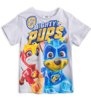 Chlapecké tričko PAW PATROL MIGHTY PUPS bílé Velikost: 104