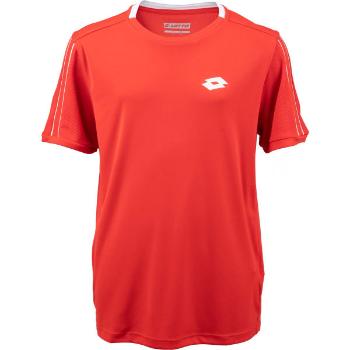Lotto SQUADRA B II TEE PL Chlapecké tenisové tričko, červená, velikost L