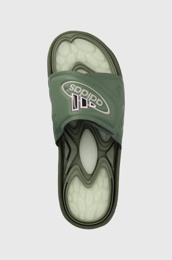 Pantofle adidas Originals Reptossage pánské, zelená barva