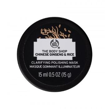 The Body Shop Chinese Ginseng & Rice Clarifying Polishing Mask 15 ml pleťová maska pro ženy na všechny typy pleti; na rozjasnění pleti