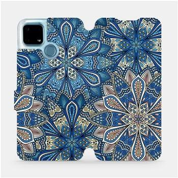 Flip pouzdro na mobil Realme 7i - V108P Modré mandala květy (5903516587742)