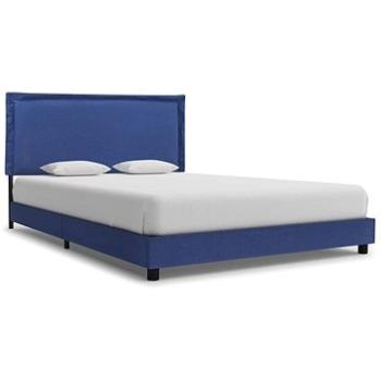 Rám postele modrý textil 140x200 cm (280993)