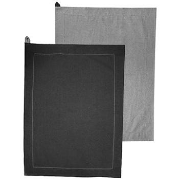 Home Elements Utěrka z recyklované bavlny, 2 ks, 50×70 cm, šedá (8595556457733)