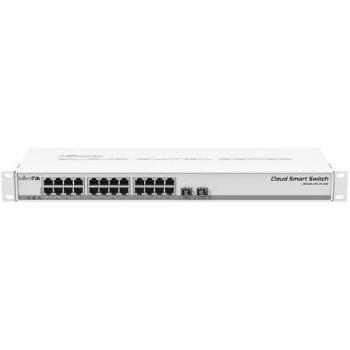 MikroTik Cloud Smart Switch CSS326, 24x Gbit LAN, 2x Gbit SFP port, CSS326-24G-2S+RM