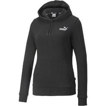 Puma ESSENTIALS + EMBROIDERY HOODIE TR Dámská mikina, černá, velikost