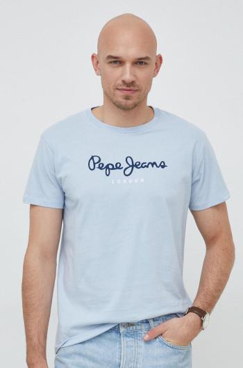 Bavlněné tričko Pepe Jeans Eggo s potiskem