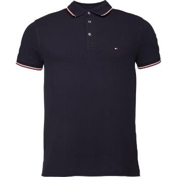 Tommy Hilfiger 1985 RWB TIPPED SLIM POLO Pánské triko, tmavě modrá, velikost