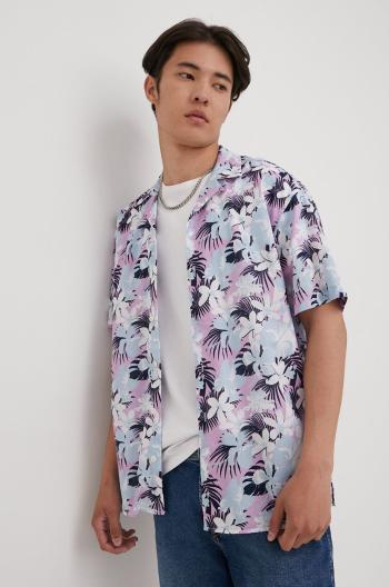 Bavlněné tričko Produkt by Jack & Jones fialová barva, regular