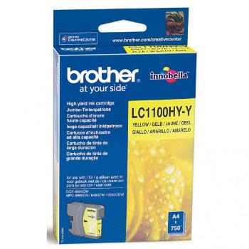 BROTHER LC-1100 - originální cartridge, žlutá, 10ml