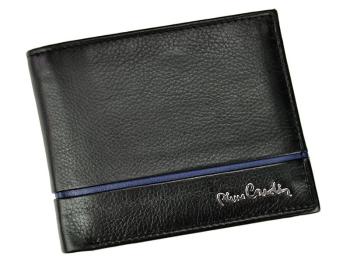 Pánská kožená peněženka Pierre Cardin Michel - černo-modrá