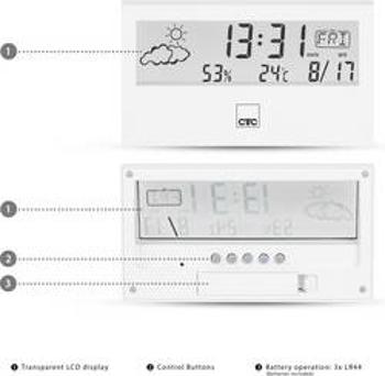 Přesnosná meteostanice Clatronic WSU 7022 170221, bílá