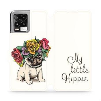 Flip pouzdro na mobil Realme 8 - M039P Mopsík My Little Hippie (5903516720354)