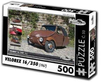 RETRO-AUTA Puzzle č. 55 Velorex 16,350 (1967) 500 dílků